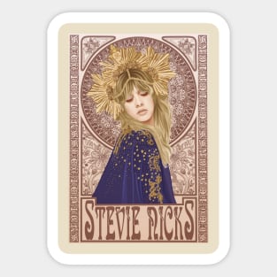 Stevie Nicks Mucha Art Nouveau Sticker